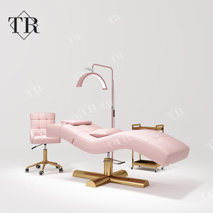 Turri Salon đồ nội thất Ergonomic cong nâng lông mi giường thiết lập với bộ nhớ có thể điều chỉnh bọt và massage điện tính năng - Product Image 3