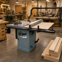 Scie circulaire de table de précision en fonte STR W0708 de 10 pouces, moteur à induction, table coulissante, machine à scier pour le travail du bois