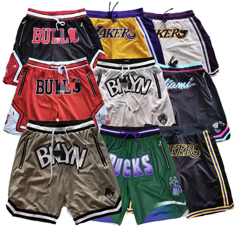 Custom Sublimation Men's Blank Basketball Shorts Hip Hop Just Embroidery Don Streetwear Short