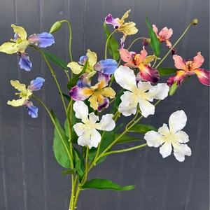 Flores Artificiales Jinxi Iris de Seda para Decoración de Bodas y Hogar en Blanco, Rojo, Azul y Morado - Product Image 2