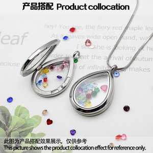 Mặt Dây Chuyền Mề Đay Sống Hình Giọt Nước Bằng Thép Không Gỉ Mặt Dây Chuyền Vòng Cổ Mặt Dây Chuyền Mặt Dây Chuyền Làm Trang Sức Cho Nữ - Product Image 5