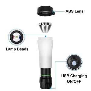 2in1Flashlight and Camping Lamp <b>Rechargeable</b> LED Camping Light Portable Outdoor Adventures - Product Image 5