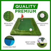Tapis de golf miniature portable pour l'intérieur et l'extérieur, tapis d'entraînement au golf pour la maison et le bureau