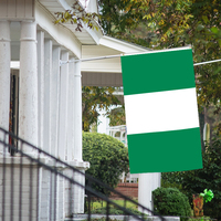 Drapeau du Nigéria en gros, drapeaux nationaux personnalisés de tous les pays, 3x5 pieds, en fibre de polyester pour extérieur, livraison rapide, personnalisable