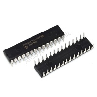 Microcontrolador PIC ANSOYO PIC16F876A-I/SP de 8 bits, 14KB Flash, 20MHz, 28 pines DIP, IC/SPI/UART, montaje a través de orificio