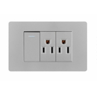 Vente en gros Universal Power 1 Gang 1 voie + prise double 3 pôles Interrupteurs et prises électriques muraux