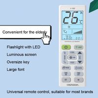 Lampu malam K-1302E pabrik baterai layar besar AC Universal kendali jarak jauh