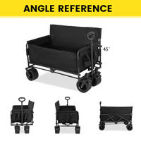 Chariot de camping multifonctionnel pour l'extérieur, siège-canapé à double usage pour s'asseoir et s'allonger, chariot de camping inclinable ou pliable
