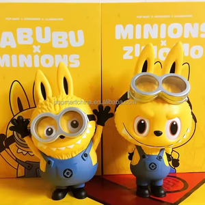 POP MART the MONSTERS Labubu <span class=keywords><strong>Minion</strong></span> Zimomo Labubu Collection Authentique <span class=keywords><strong>Figurine</strong></span> Jaune Tendance Articles Décoratifs Idéal Cadeau - Product Image 4