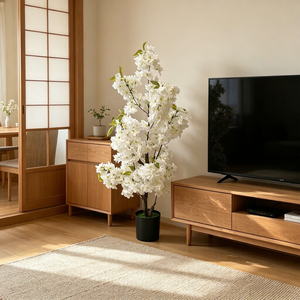 Arbre de fleurs de <span class=keywords><strong>cerisier</strong></span> artificielles en soie, fleurs artificielles pour l'extérieur et l'intérieur, décoration pour la maison, le bureau, l'hôtel, le jardin, les fêtes, les mariages - Product Image 1