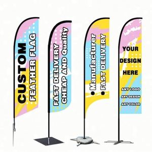 เสาธงไฟเบอร์กลาสแบบหนาพิเศษสำหรับงานแสดงสินค้า ธงโฆษณา ธงประดับตกแต่งงานเทศกาล ธงชายหาดรูปทรงหยดน้ำสำหรับงานแสดงสินค้า - Product Image 2