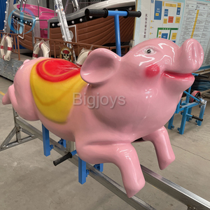Thiết kế mới công viên giải trí sản phẩm ngoài trời không có sức mạnh cuộc đua lợn cưỡi sân chơi Thiết bị hạnh phúc chạy lợn cưỡi - Product Image 1