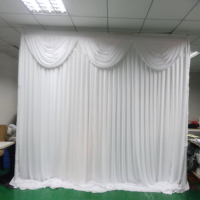 Support de toile de fond en aluminium robuste et réglable, avec revêtement en velours argenté, garantie de 3 ans, pour mariages, événements, fêtes et salons professionnels