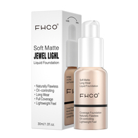 Fond de teint liquide hydratant à couvrance totale personnalisé 2023, maquillage du visage, marque privée, fond de teint mat vegan imperméable