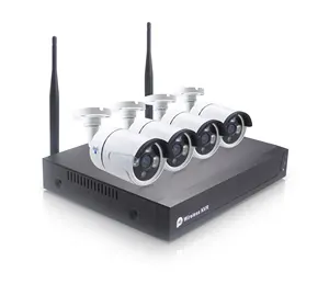 Cámara IP de 2MP para exteriores, HD, Wifi, 4 canales, NVR, sistema de seguridad inalámbrico para el hogar, Kit de seguridad CCTV, PST-TWK04BM