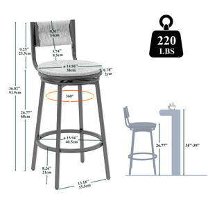 Wholesale Price Modern High <b>Bar</b> Chairs Wooden Metal Design for Home <b>Bar</b> Hotel & Restaurant Kitchen Dining Adjustable Features - Product Image 6