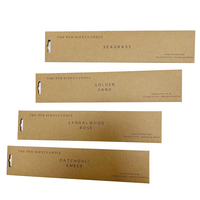 Boîtes d'encens en carton kraft écologique avec logo personnalisé, enveloppes longues et fines en papier pour l'emballage des bâtonnets d'encens