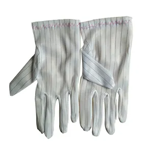 Profession eller Lieferant Weiß 5017 Typ Doppelseitige anti statische ESD-Sicherheits-Polyester-Industrie arbeits handschuhe