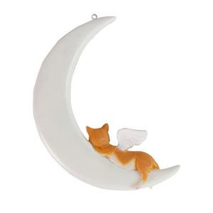 Adorno colgante de gato con alas de Ángel en la Luna, decoración conmemorativa ideal para mascotas - Product Image 2