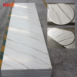 KKR Fabrik preis 12x760x3660mm Kunststein modifizierte Acryl platte mit fester Oberfläche für Thailand Vanity Top