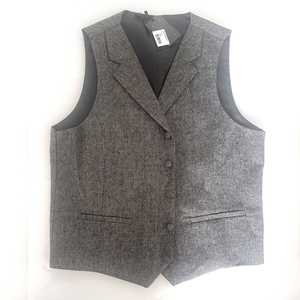 <span class=keywords><strong>Chaleco</strong></span> de Traje de Alta Calidad para <span class=keywords><strong>Hombre</strong></span>, Estilo Esmoquin, <span class=keywords><strong>Tweed</strong></span>, para Boda, Formal, de Negocios, con Botones Dorados - Product Image 4