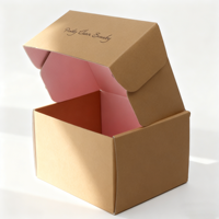 Boîte d'emballage d'expédition pour le commerce électronique en papier kraft avec lamination brillante et revêtement UV