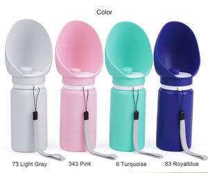 Bottiglia d'acqua portatile in Silicone per cani da viaggio all'aperto a prova di perdite 3-in-1 con ciotola d'acqua per cani - Product Image 5