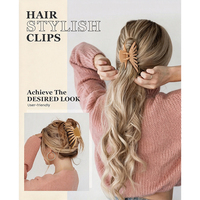 Pinces à cheveux personnalisées avec logo pour cheveux épais, pinces à cheveux extra larges, pinces à mâchoires mates pour femmes et filles, accessoires pour cheveux, coiffures