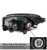 Faros de Repuesto Para Toyota RAV4 2006 2007 2008 Lámparas en Negro TO2519106 8113042331