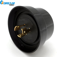 DREAM NEMA Capuchon de court-circuit à verrouillage rotatif, capuchon d'extrémité anti-poussière pour réceptacle de cellule photoélectrique de lampadaire LED, pièces de rechange 480VAC homologué UL