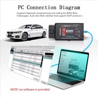 Lector de Códigos GODIAG GT327, Escáner OBD II con Pantalla de 12V, Compatible con IOS/Android, Ajuste Universal
