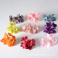 Aksesoris Rambut Jepit Bunga Sutra Buatan Tangan Bentuk Hydrangea untuk Dekorasi Rumah, Pernikahan, dan Perlengkapan Fotografi