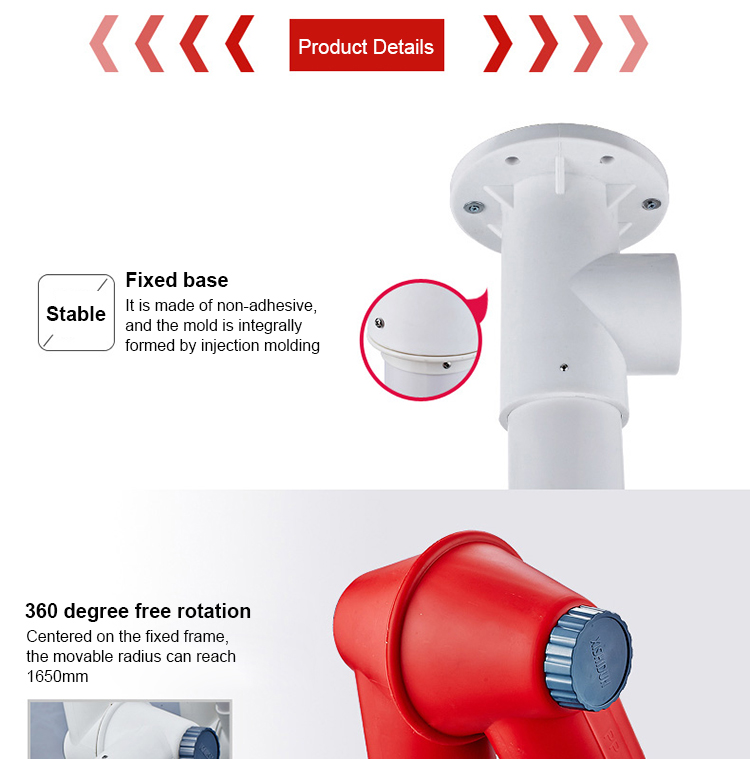 Ceiling Mounted Laboratory Flexible Fume Extraction Arm