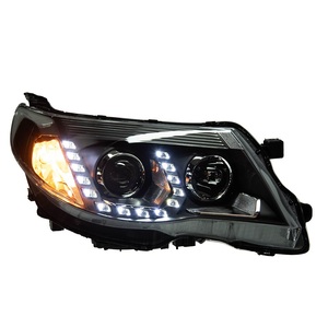 Compatible 2008-2012 for Forester Front Headlight Assembly Retrofit Kit 6000K LED Tear Design DRL Bi-Lens <b>Projector</b> <b>Lights</b> 12v L - Product Image 4