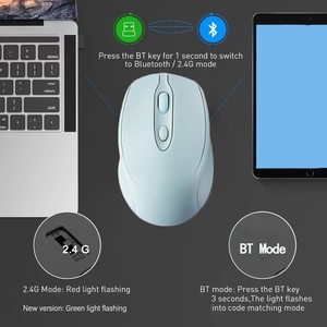 2.4G bt5.2-tương thích có thể sạc lại không dây Gamer chuột Ergonomic Mini USB im lặng cho <span class=keywords><strong>PC</strong></span> máy tính xách tay MacBook máy tính bảng hiệu ứng 3D kho - Product Image 3