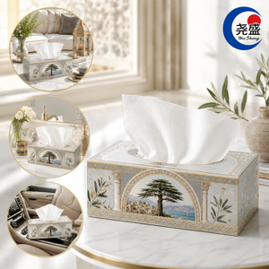 Pañuelos Faciales Blancos de Lujo, Suaves, Gruesos y Absorbentes, con Diseño Floral en Relieve de Rama de Olivo Mediterráneo Fénico, 4 Capas - Product Image 5