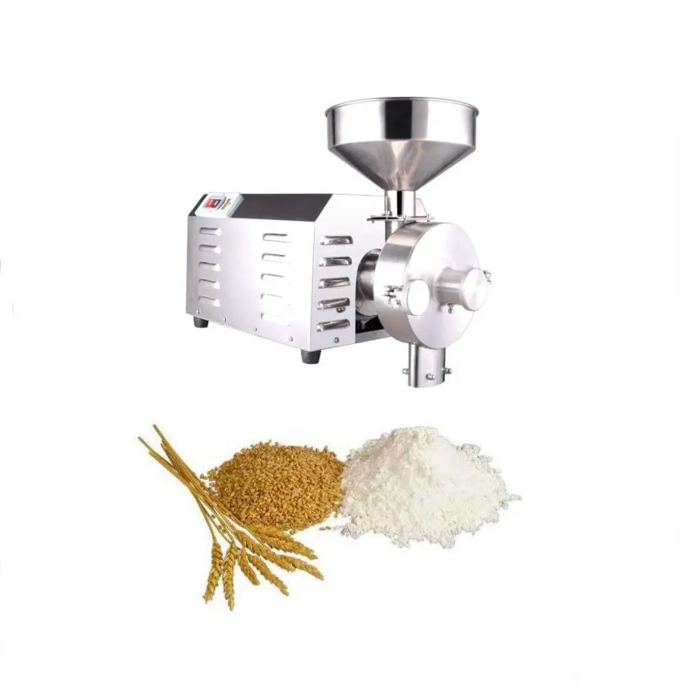 Stainless stahl 30-60 kg/std mais kokos mehl mühle HJ-CM016SL chili pfeffer soja mehl fräsmaschine