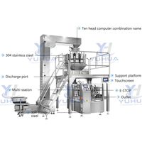 Machine d'emballage automatique YH pour sachets préformés, pour aliments pour animaux de compagnie, biscuits, viande séchée, doypack, machines d'emballage multifonctions
