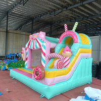 Château gonflable commercial HJ-W852 en PVC, maison de saut écologique, capacité 500 kg, pour enfants, vente et location