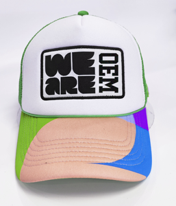 Casquette Trucker en Mousse Brodé Personnalisé Premium 2026 – Haute Qualité, 5 Panneaux, Performance, Style Plage, Unisexe, Réglable, Asymétrique - Product Image 2