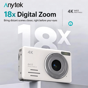 Appareil photo numérique 4K Ultra HD 64MP, appareil photo compact CCD, zoom numérique 18X, écran 2,88 pouces, appareil photo vintage portable pour étudiants - Product Image 2