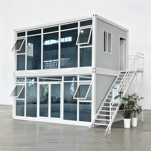 Casa Contenedor con Muro Cortina de Vidrio de Vista Panorámica, Estructura de Acero Sólido, Unidad de Construcción Modular para Oficinas Empresariales - Product Image 2
