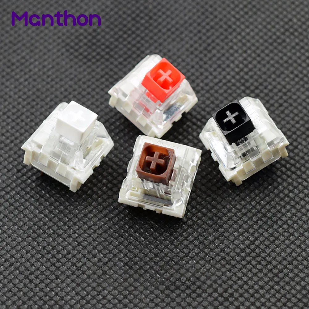 Switches khail Box, blanc, rouge, marron et noir, rvb, pour clavier de jeu mécanique MX, à monter soi-même