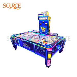 SOURCE Grande taille incurvée à jetons Table de hockey à air électrique Machine de jeu d'arcade ami meilleur jeu choisi - Product Image 3
