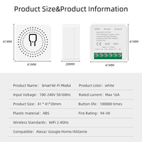 XZJ 2025 EE. UU. UE Nuevo Sistema de Hogar Inteligente DIY con Control Remoto Mini 16A Interruptor Inteligente Moes