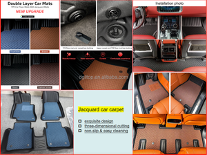 Juego completo personalizado de alta calidad antideslizante 3D TPE alfombrillas de coche bandeja de maletero alfombra de coche para <span class=keywords><strong>KIA</strong></span> Soluto - Product Image 6