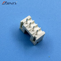 Connecteur de carte PCB 4 broches, pas de 2,0 mm, beige, avec support d'aiguille en laiton étamé, pour montage sur carte PH-4A