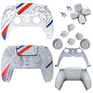 เคสเปลี่ยนสำหรับจอย PS5 - <span class=keywords><strong>EXtremeRate</strong></span> DIY ชุดเปลี่ยนเคสพร้อมสติ๊กเกอร์กันน้ำ ฝาครอบหน้าจอ และแผ่นสัมผัส - Product Image 2