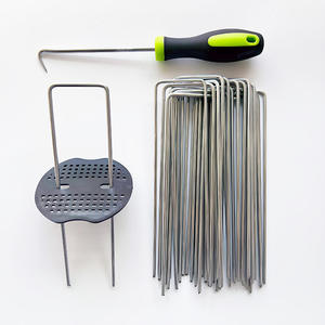 U-Vormige Gegalvaniseerde Imitatie Gras Doek Vast Nagel Schuine Puntige Turf Nagel Voor Kas Tuinieren Tuinbenodigdheden - Product Image 3