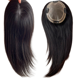 ท็อปเปอร์ผมแท้แบบโมโนเบส ขนาด 5.5*6.5 นิ้ว พร้อมคลิปหนีบสำหรับผู้หญิง ระบายอากาศได้ดี เพิ่มความหนาแน่นของเส้นผม - Product Image 1